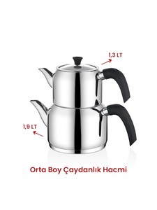  DELUX ORTA BOY BLACK SOFT ÇAYDANLIK TAKIMI