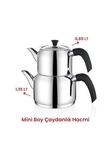  Delux Mini Boy Black Soft Çaydanlık Takımı