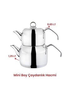  Delux Mini Boy Platin Çaydanlık Takımı